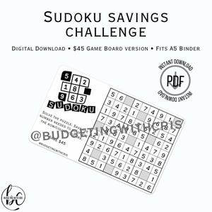 Sudoku Savings Challenge (45 Dollar Version)