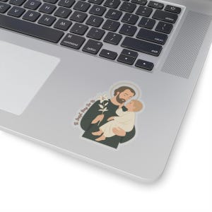 St. Joseph Sticker, Catholic Vinyl Sticker, Catholic Dad Gifts, Joseph ...