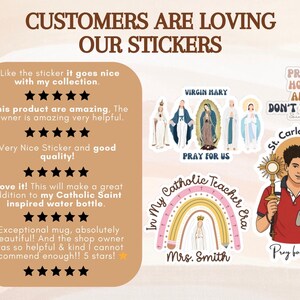 In My Catholic Teacher Era Sticker, Personalized Teacher Sticker, Catholic Teacher Sticker Catholic School Sticker Personalized Teacher Gift image 3