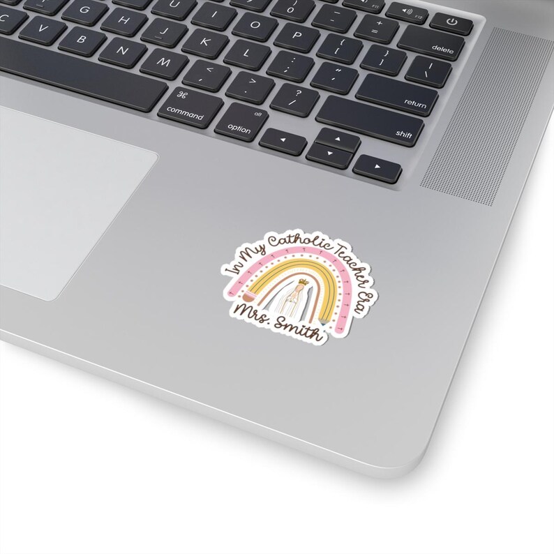 In My Catholic Teacher Era Sticker, Personalized Teacher Sticker, Catholic Teacher Sticker Catholic School Sticker Personalized Teacher Gift image 10