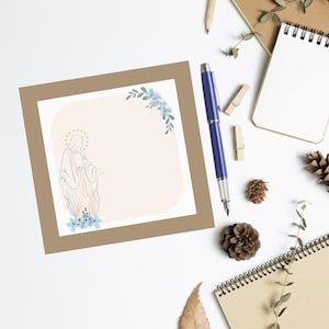 Our Lady of Immaculate Conception Post-It, Catholic Gift, Catholic Notepad, Catholic Notes, Catholic Stationery, Catholic Home