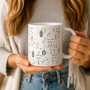 Mug Notre-Dame de Fatima, Mug catholique, Mug marial, Tasse de 325 ml, Mug à café marial catholique, Prière du Je vous salue Marie, Tasse de 445 ml, Cadeau catholique, Guadalupe image 7