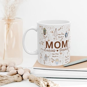 Our Lady of Fatima Mug, Catholic Mug, Marian Mug, 11oz cup, Catholic Marian Coffee Mug, Hail Mary Prayer, 15oz cup, Catholic Gift, Guadalupe