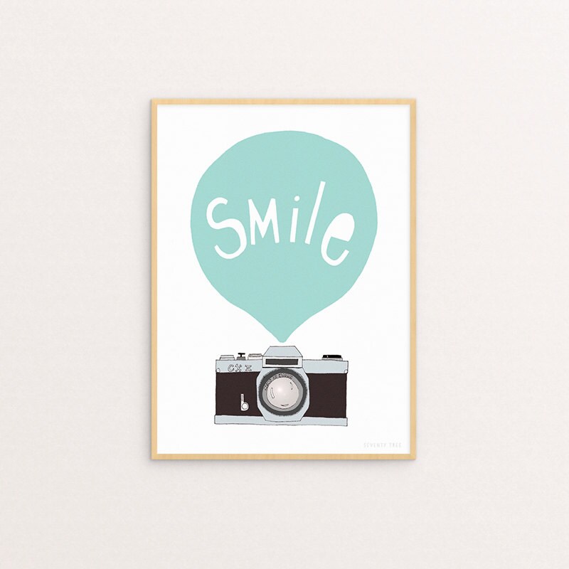 Smile Mint 30 x 40 Print