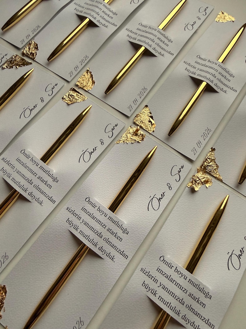 Ballpoint pen wedding favor | Nikah | Wedding image 2