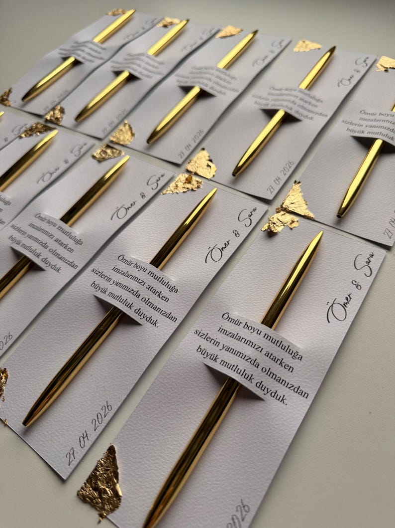 Ballpoint pen wedding favor | Nikah | Wedding image 12