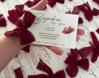 Kına Davetiye | Henna Evening Invitation | Düğün | Söz | Nışan | Customizable | Party favors
