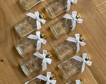 Guest gift glass bottle with Kolonya | Cep Kolonya | Söz Hatırası | Nişan Hatırası