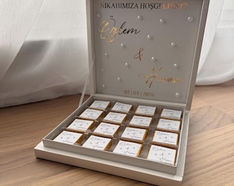 Personalized chocolate box | Chocolate gift | Party favor