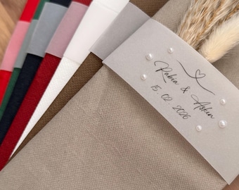 Personalized napkins | Napkin ribbons | Party favors