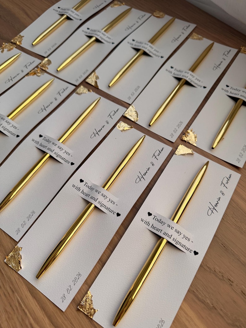 Ballpoint pen wedding favor | Nikah | Wedding image 4