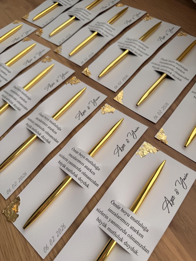 Ballpoint pen wedding favor | Nikah | Wedding image 6