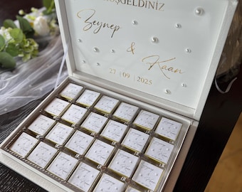 Personalized chocolate box | Chocolate gift | Party favor