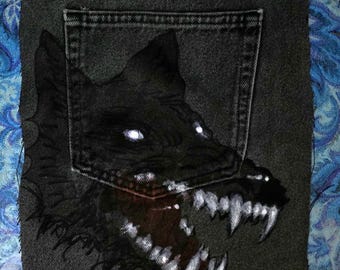 10" Dog Head backpatch
