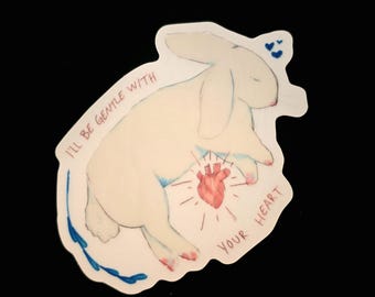 lovin bun sticker (1/2 of pair)