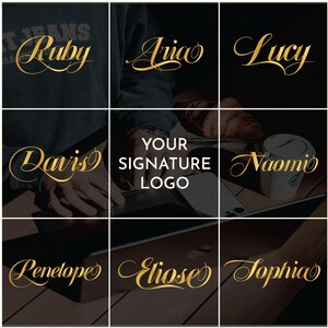 Premade Logo, Signature Logo, Interior Logo, Realtor Logo,  Script Logo, Real Estate Signature Logo, DIY Photography Logo, Handwriting logo,