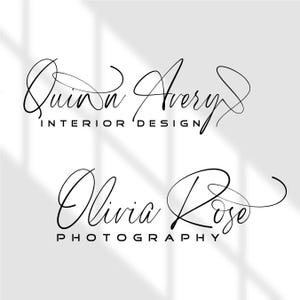 Custom signature design, signature logo, signature logo design, handwriting logo, script logo, photography logo, realtor logo, interior logo