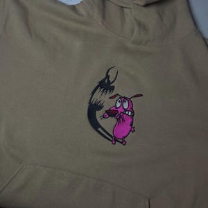 courage the cowardly dog hoodie                           (cartoon hoodie)