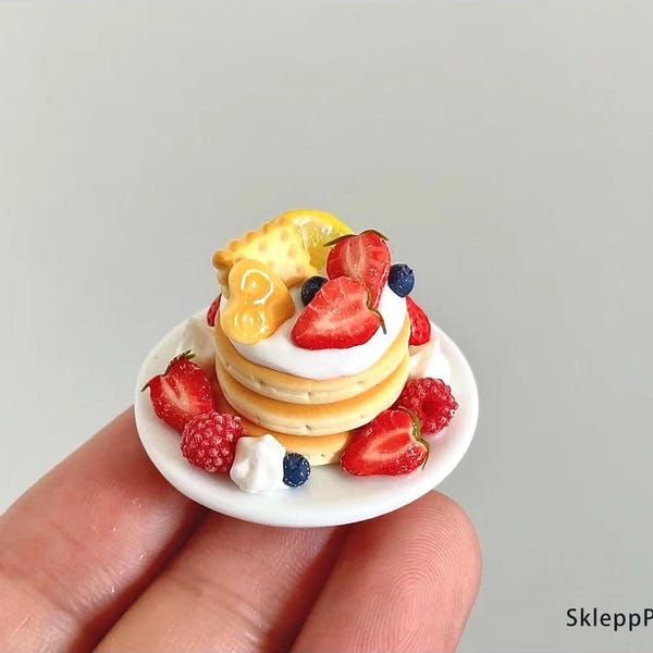 Odoria 1/12 Scale Miniature Strawberry Bowl – Dollhouse Kitchen Accessory