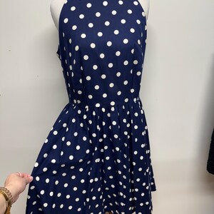 marilyn monroe blue polka dot dress Marilyn Monroe White and Blue Polka Dot Dress The Seven Year Itch Cost LausenCrafts
