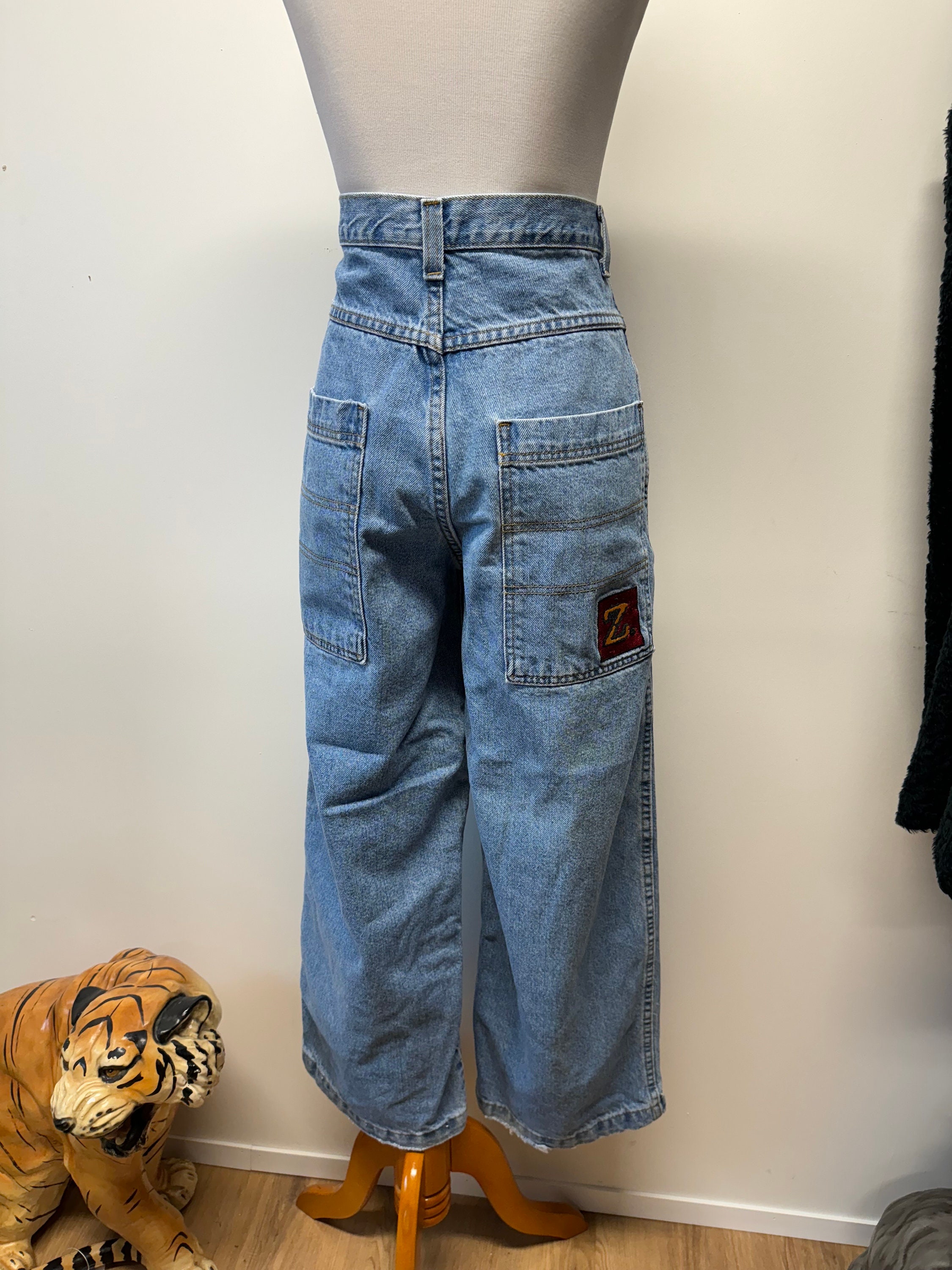 Vintage 90s 00s Zonz Wide Leg Denim Jeans High Waist Extra Vintage 90s 00s Zonz Wide Leg Denim Jeans High Waist Extra