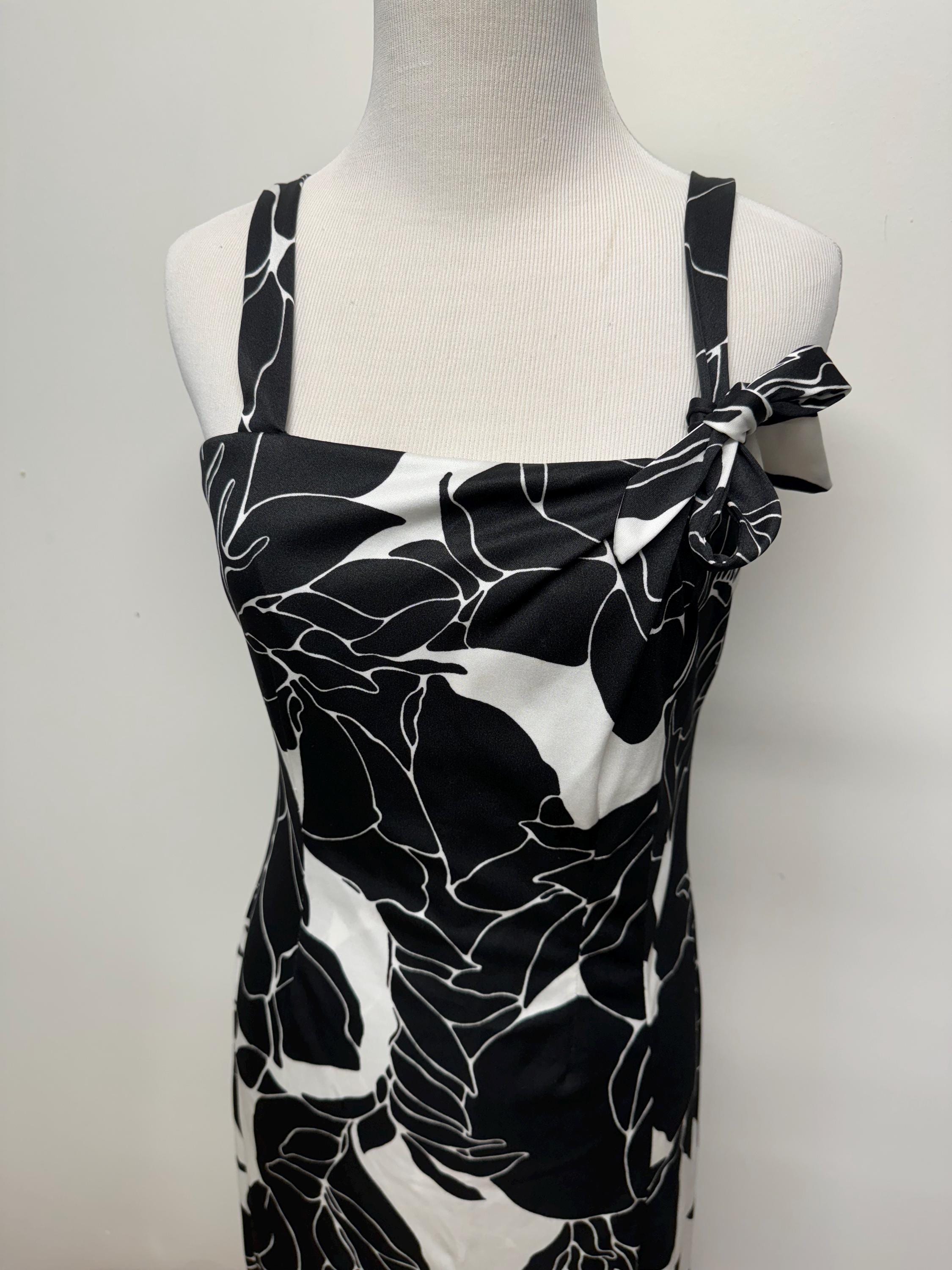 Black Hawaiian Print Dress Etsy UK