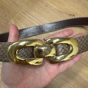 Gold Snake Belt 80s - Etsy display picture 3