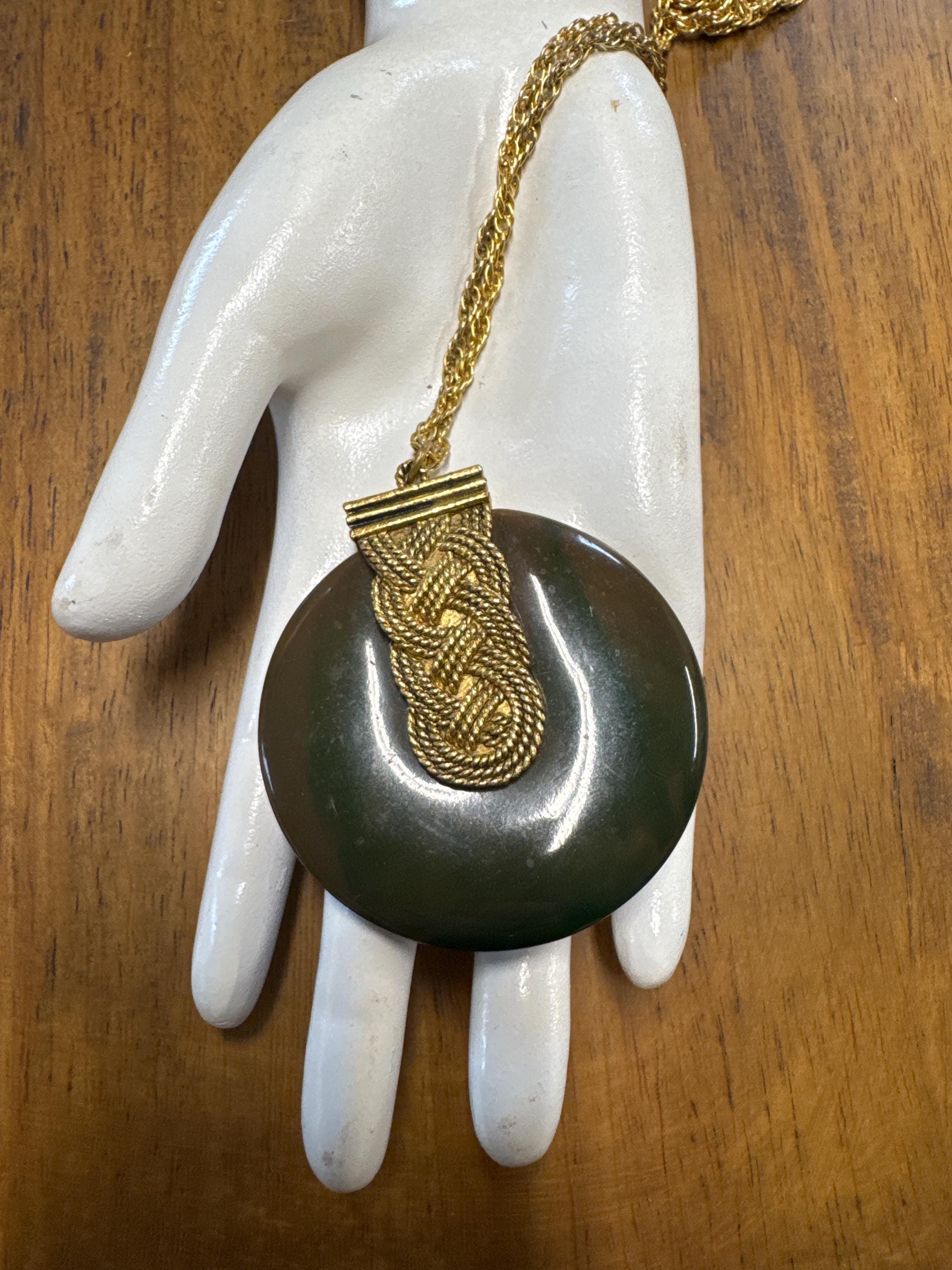 Vintage 70s Max Factor Perfume Necklace Novelty Perfume