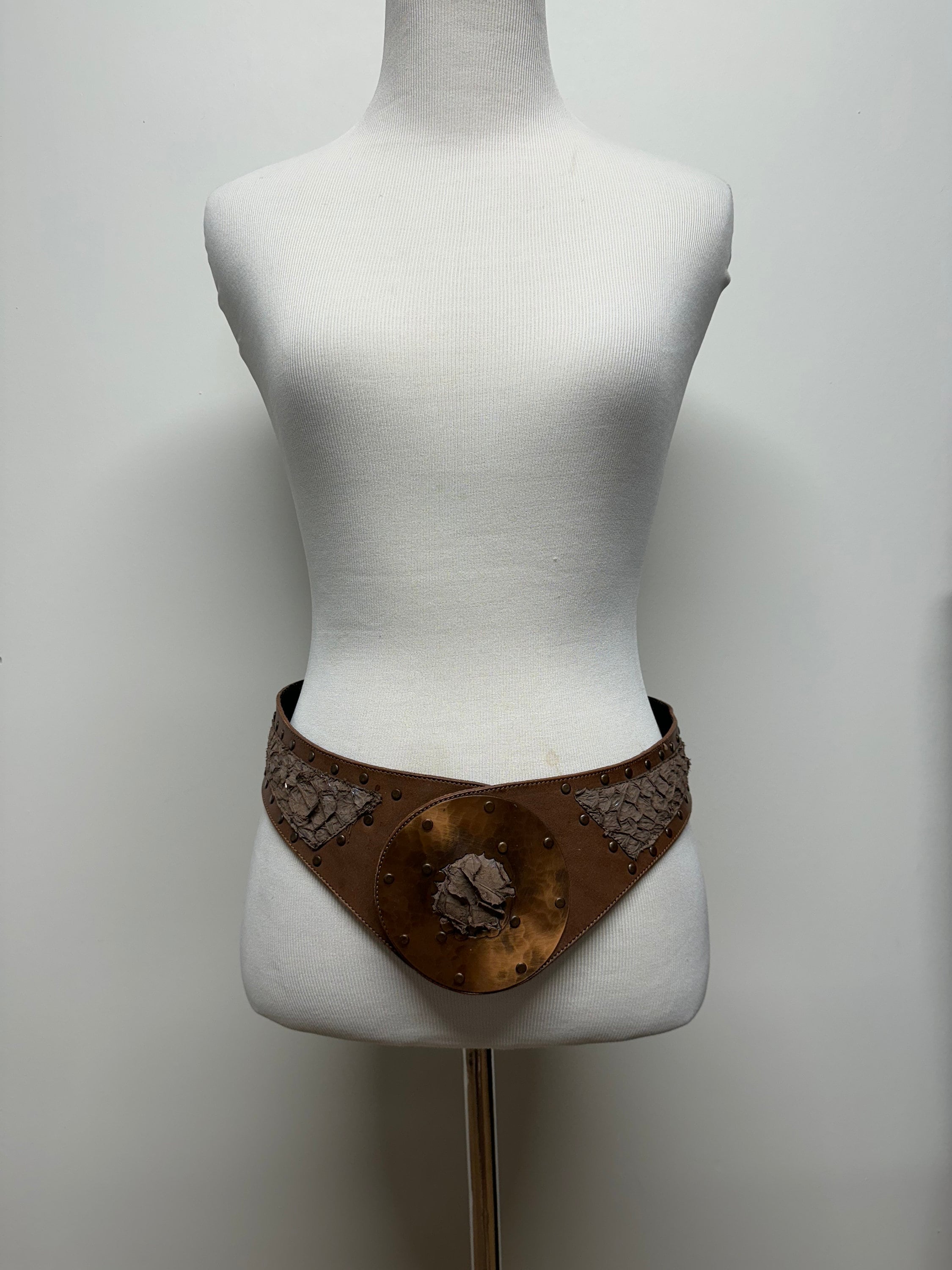 Vintage 70s 80s Ravid New York Leather and Snake Skin