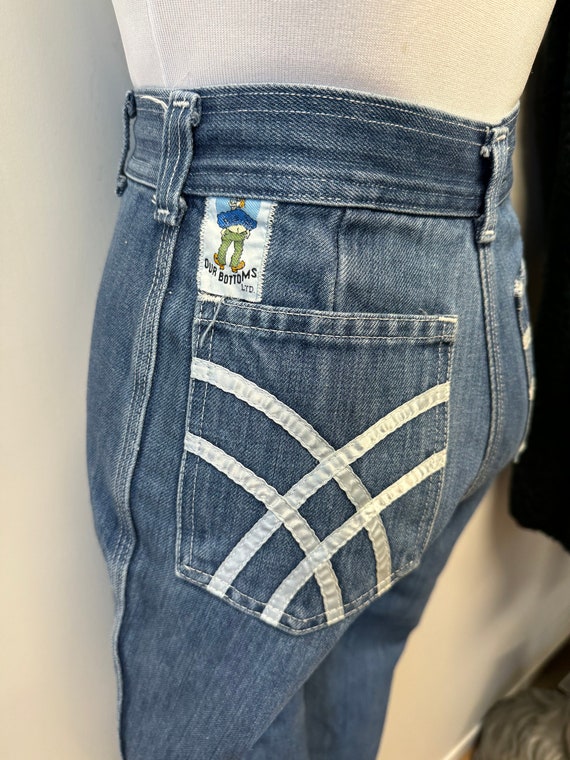 Vintage 70s Our Bottoms Ltd Flare High Waist Denim With