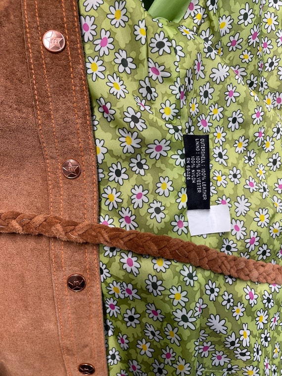 Vintage 90s Does 70s Suede Wood Stock Maxima by Wilson Leather