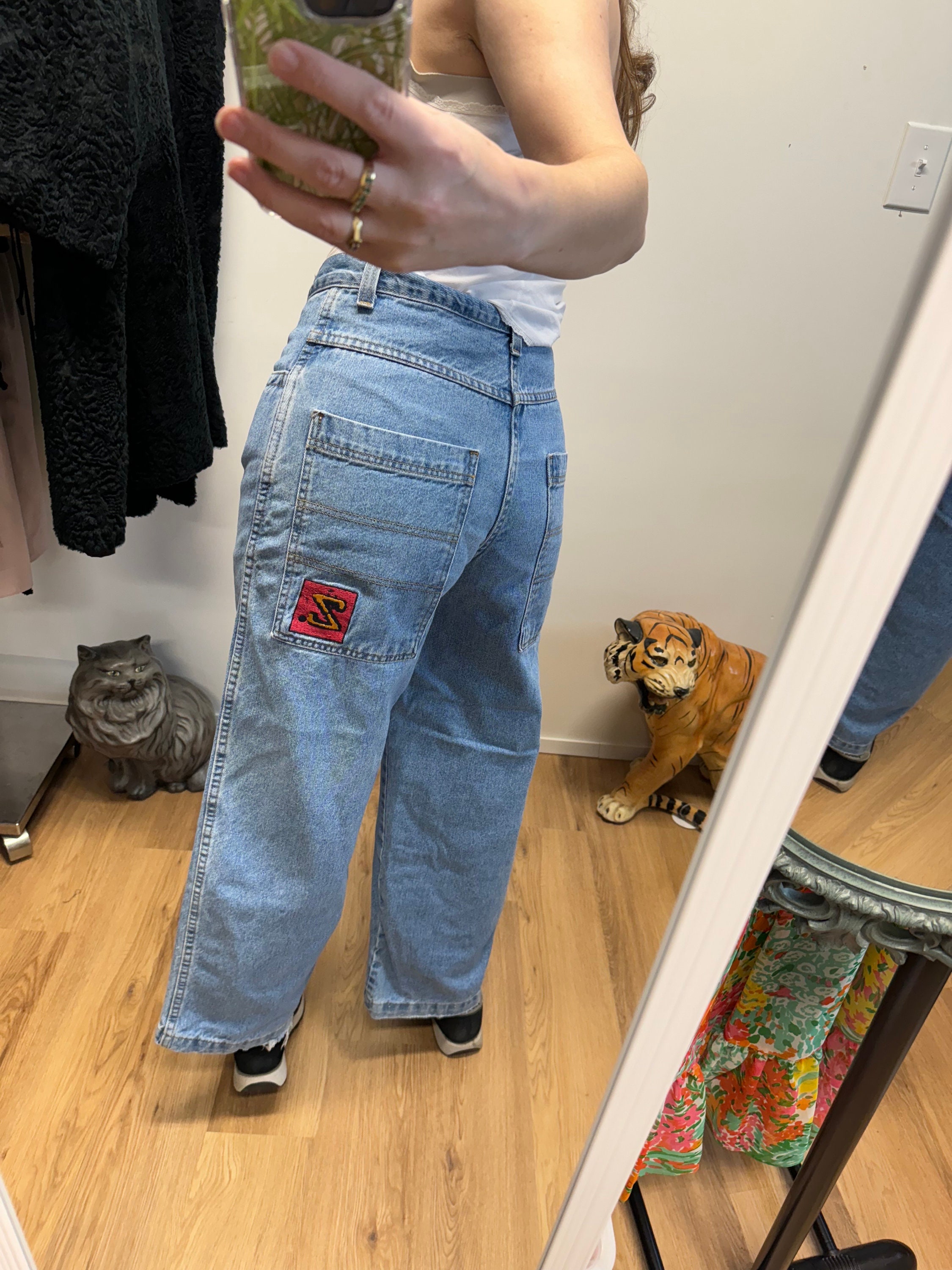 Vintage 90s 00s Zonz Wide Leg Denim Jeans High Waist Extra Vintage 90s 00s Zonz Wide Leg Denim Jeans High Waist Extra