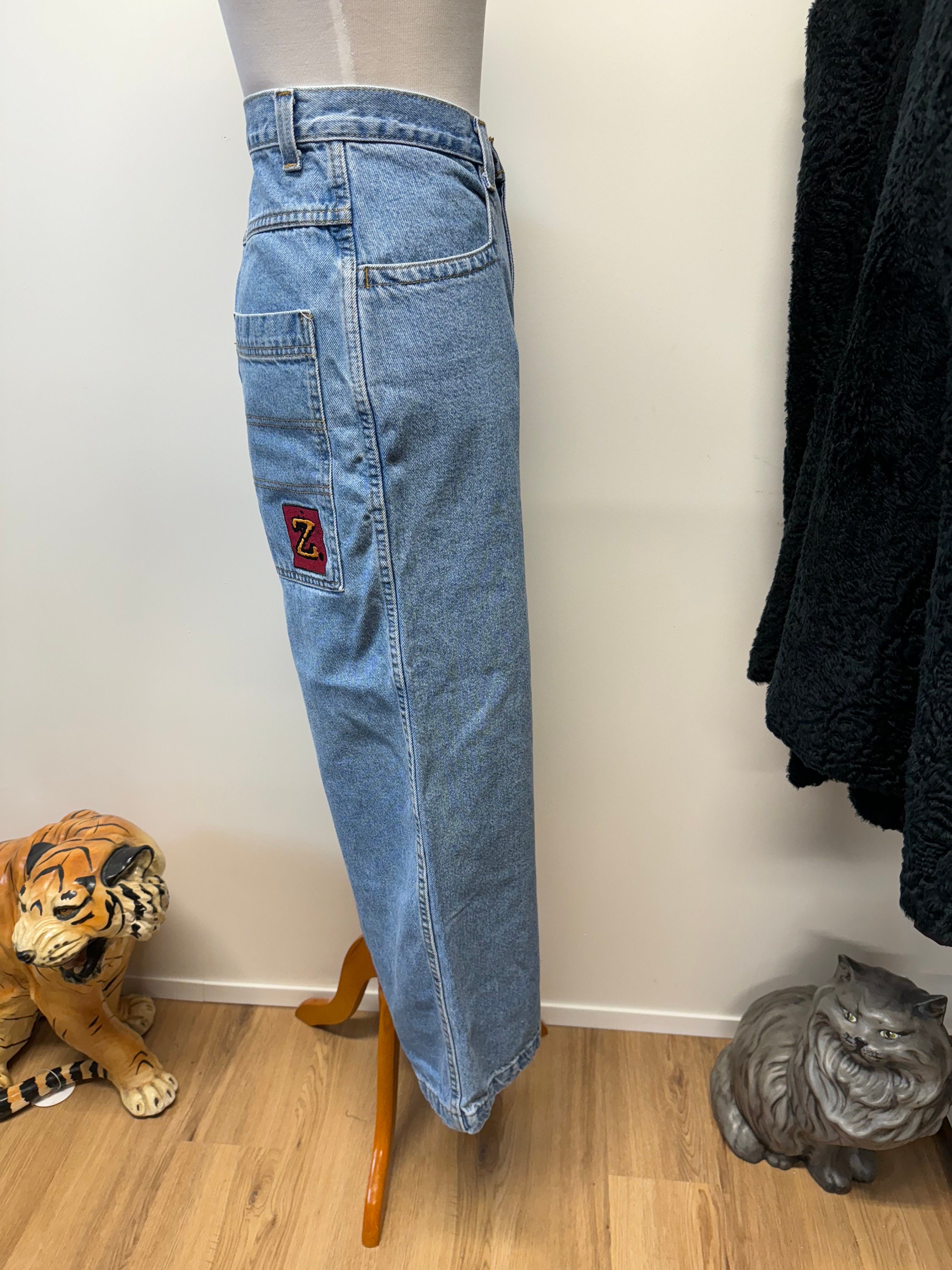 Vintage 90s 00s Zonz Wide Leg Denim Jeans High Waist Extra Vintage 90s 00s Zonz Wide Leg Denim Jeans High Waist Extra