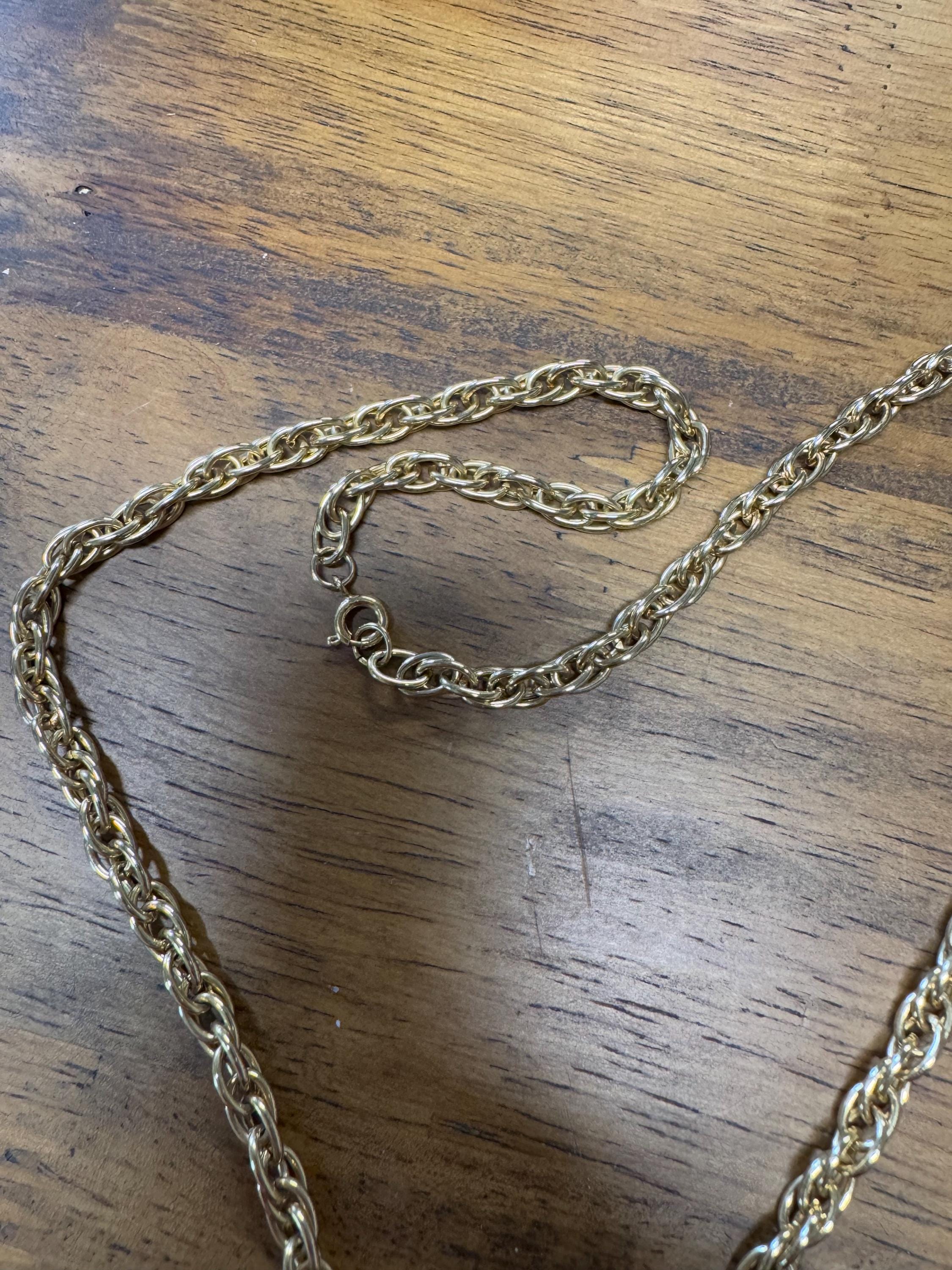 Vintage 70s 1976 MMA Gold Egyptian Symbol Pendant Metropolitan 