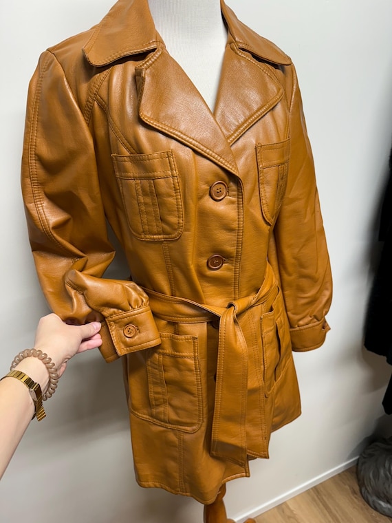 【70s】Euro Vintage All Leather TrenchCoat 70s Vintage Leather Trench Coat – StudioSuits