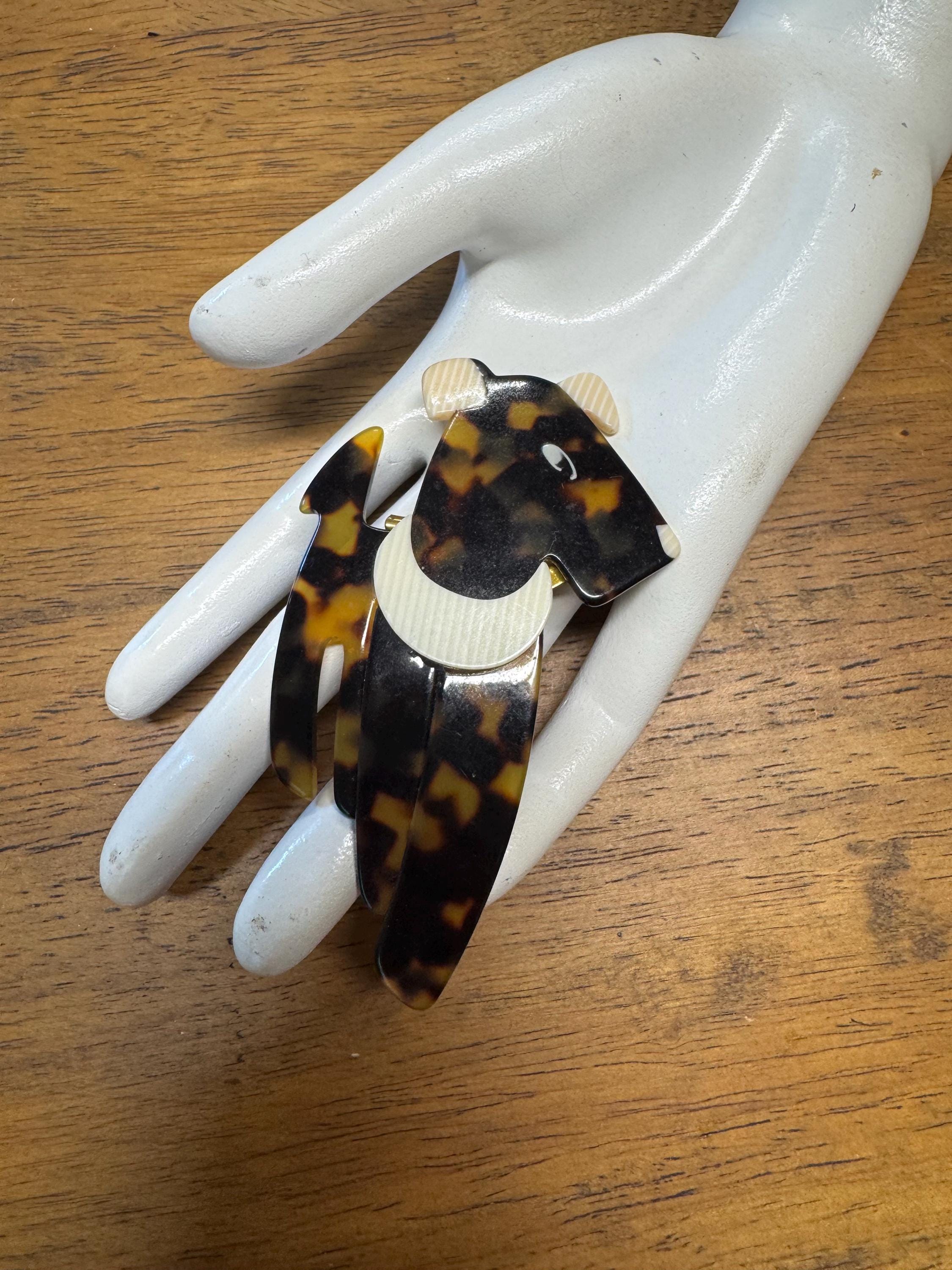 Unsigned Lea Stein Pins Vtg Early Lea Stein Serigraph Brooch Lady