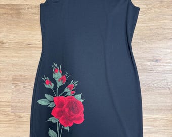 black ribbed dress midi Wide Rib Dress Black main image 1
