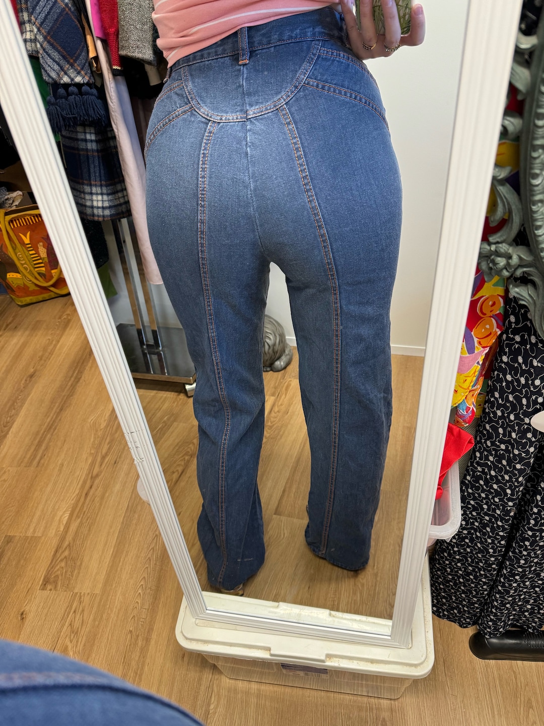 Vintage 70s Our Bottoms Ltd Flare High Waist Denim With Vintage 70s Our Bottoms Ltd Flare High Waist Denim With