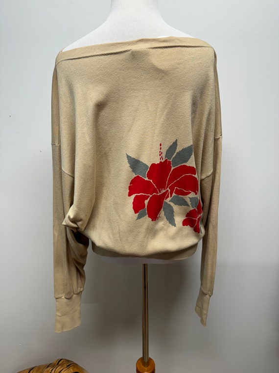 Vintage 70s  super soft sweatshirt top worn in Ts… - image 4