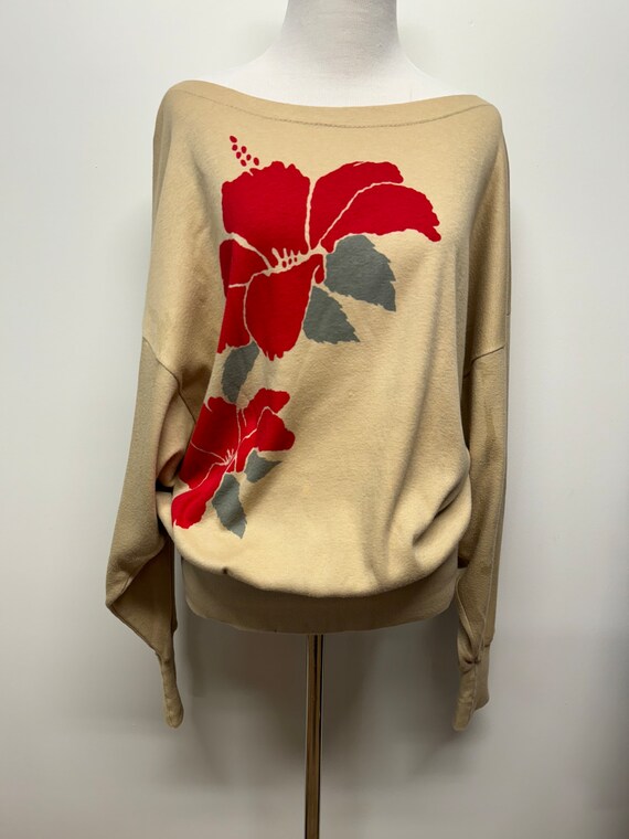 Vintage 70s  super soft sweatshirt top worn in Ts… - image 2