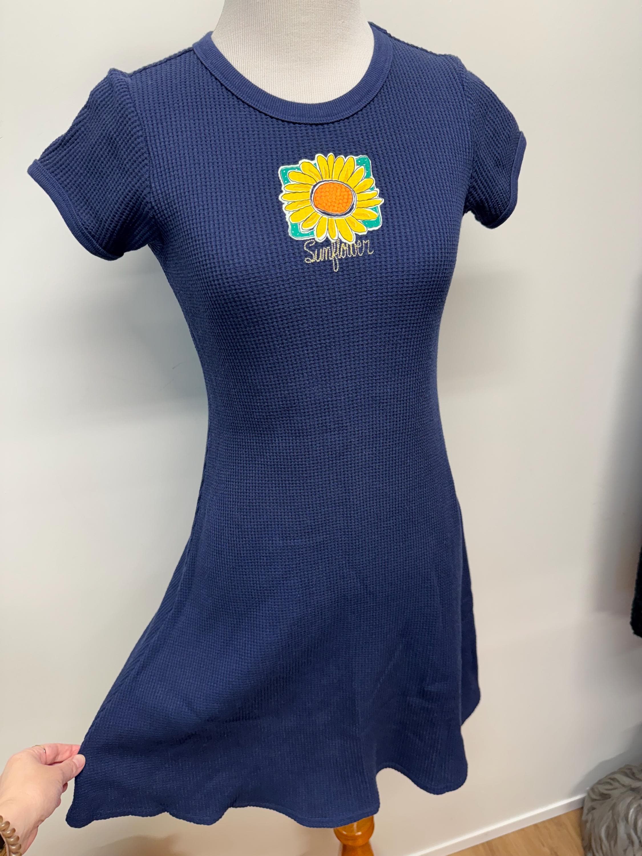 90s Sunflower Dress - Etsy