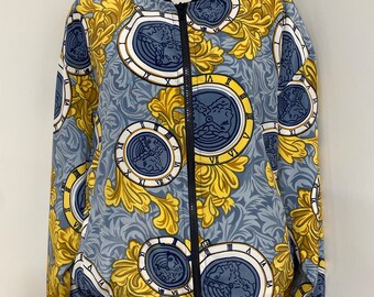 Vintage 80s 90s Versace-like Silky Bomber Jacket by