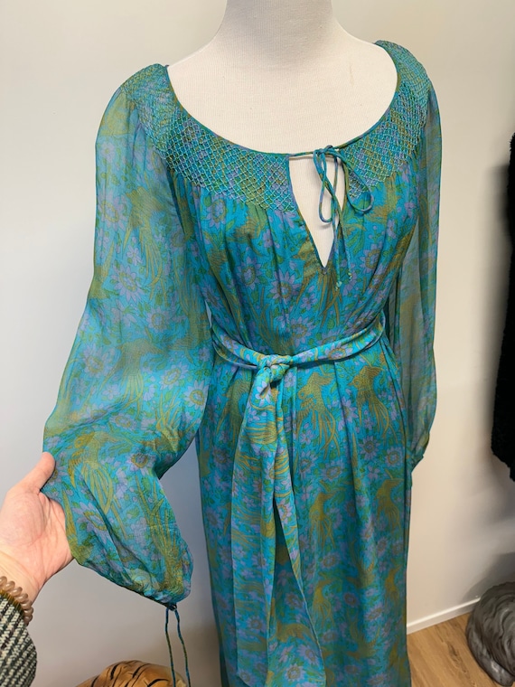 Vintage 60s 70s Designer Label Treacy Lowe London Made in India  