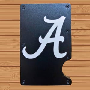 Cartera de metal personalizada con grabado de Alabama Crimson Tide,