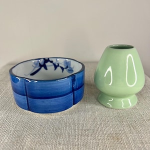 Arita Ware Matcha Bowl: Japanese Porcelain Plum Blossom Chawan (150ml/5.1oz) Vintage