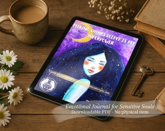 Emotional Journal for Sensitive and Neurodivergent Souls - Printable PDF with Stickers (A4 and US Letter)