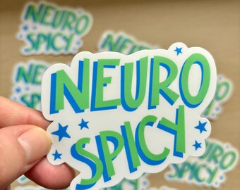 Neuro Spicy Stickers, Neurodivergent Merch