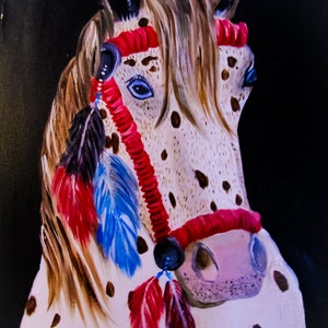 original appaloosa horse painting, appaloosa horse painting, leopard appaloosa horse painting, unique appaloosa horse painting, equine art