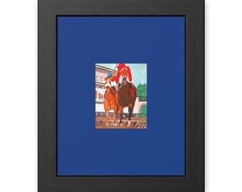 horse racing framed print, horse racing framed wall art, horse racing poster, horse racing Framed Posters