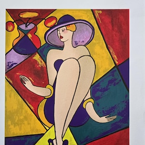 Linda Le Kinff - Debbie - Plate Signed Original Serigraph in Wove Paper With Certificate of Authenticity - Numbered